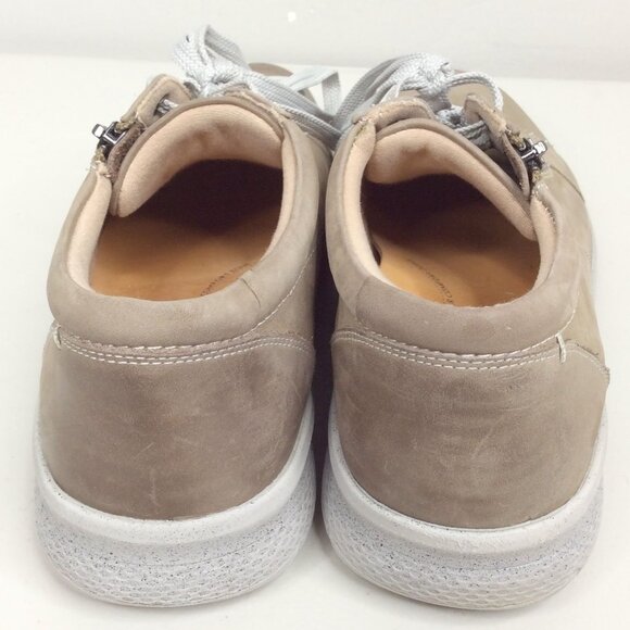 Ziera Solar Taupe Leather Comfort Sneaker Shoes Size 40 / 9.5 Zip Super Comfort - Picture 5 of 9